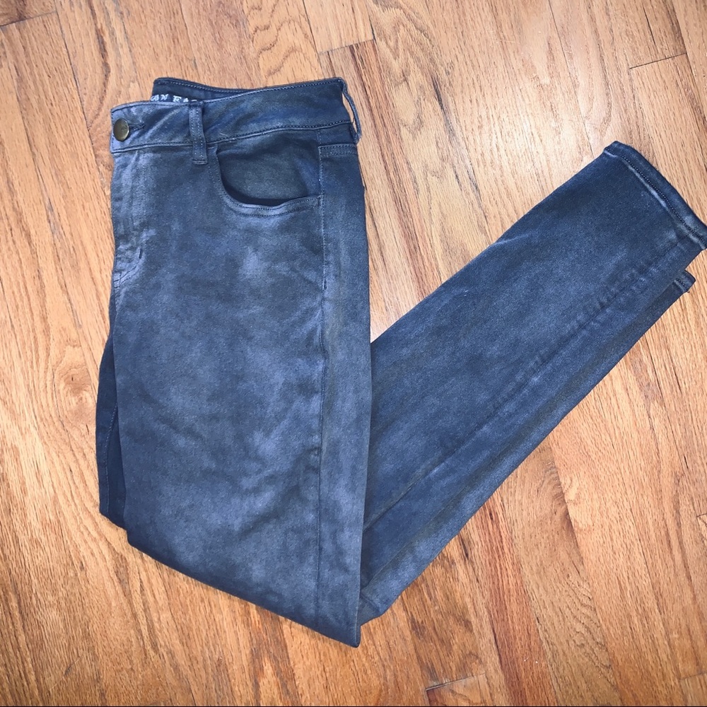 American Eagle faded gray jeggings- size 10